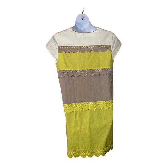 Riva dress lime green and beige XXL - Picture 3 of 5
